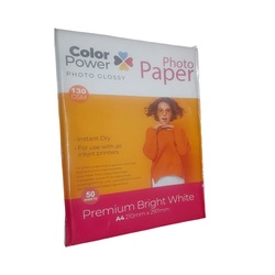 Color Power GLOSSY PHOTO PAPER 130GSM A4 50Sheets